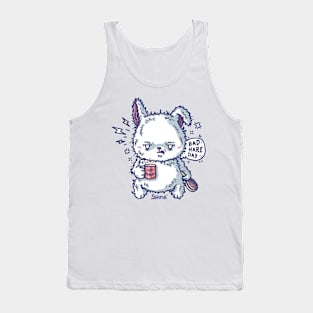 Ranbbit has Bad hare day pun Tank Top